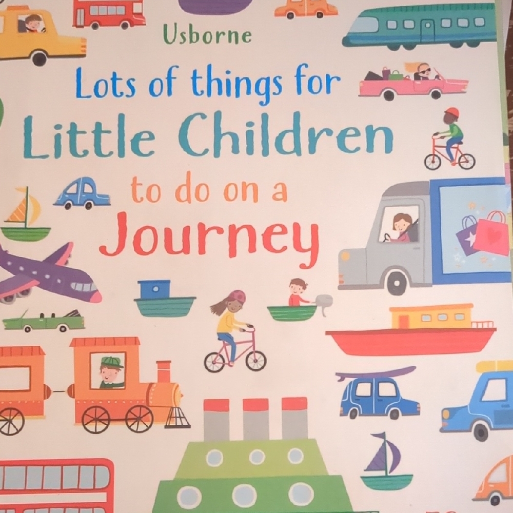 Usborne Journey Activity Book for Kids - Colorful